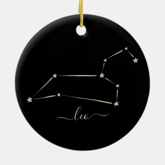 Leo Constellation Ceramic Ornament (Achterkant)