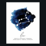 Leo Constellation Character Traits Poster<br><div class="desc">Leo Constellation Character Traits</div>