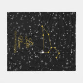 Leo Constellation Fleece Deken (Voorkant (Horizontaal))