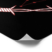 Leo Constellation Gothic Dark Celestial Art Poster (Hoek)