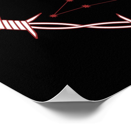 Leo Constellation Gothic Dark Celestial Art Poster (Hoek)