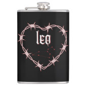 Leo Constellation Gothic Dark Celestial Edgy Heupfles (Voorkant)