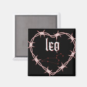 Leo Constellation Gotische esthetische prikkeldraa Magneet (Voorkant / Achterkant)