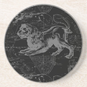 Leo Constellation Hevelius 1690 Decor Zandsteen Onderzetter