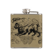 Leo Constellation Hevelius 1690 juli 23 augustus 2 Heupfles (Achterkant)