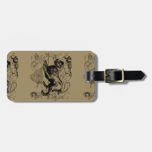 Leo Constellation Hevelius 1690 juli - 23 augustus Bagagelabel (Voorkant horizontaal)