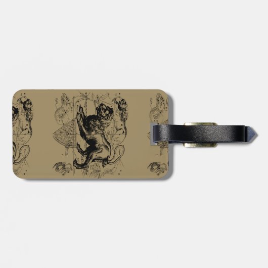 Leo Constellation Hevelius 1690 juli - 23 augustus Bagagelabel (Achterkant horizontaal)