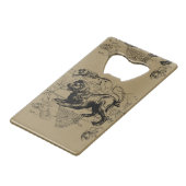 Leo Constellation Hevelius 1690 juli - 23 augustus Creditkaart Flessenopener (Achterkant Gekanteld)