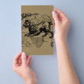 Leo Constellation Hevelius 1690 juli - 23 augustus Flyer (Hand)