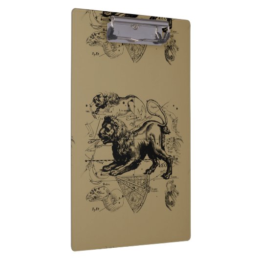 Leo Constellation Hevelius 1690 juli - 23 augustus Klembord (Rechts)