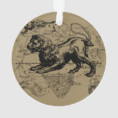 Leo Constellation Hevelius 1690 juli - 23 augustus Ornament (achterkant)