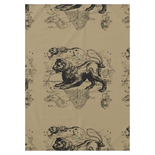 Leo Constellation Hevelius 1690 juli - 23 augustus Tafelkleed (Voorkant)