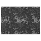 Leo Constellation Hevelius 1690 op Black Tafelkleed (Voorkant (Horizontaal))