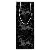 Leo Constellation Hevelius 1690 op Black Wijn Cadeautas (Achterkant)