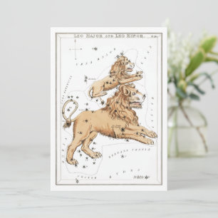 Leo - Constellation - Horoscope - Zodiac - Stars Kaart