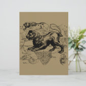 Leo Constellation Map Hevelius ongeveer 1690 (Staand voorkant)