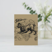 Leo Constellation Map Hevelius ongeveer 1690 Briefkaart (Staand voorkant)