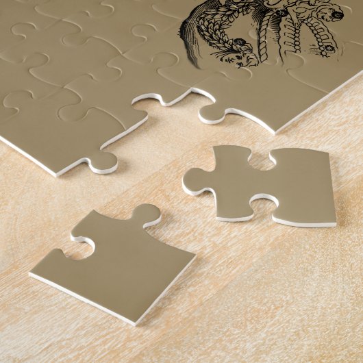 Leo Constellation Map Hevelius ongeveer 1690 Legpuzzel (Zijkant)