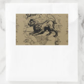 Leo Constellation Map Hevelius ongeveer 1690 Rechthoekige Sticker (Tas)