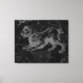 Leo Constellation MapHevelius 1690 Canvas Afdruk (Voorkant)