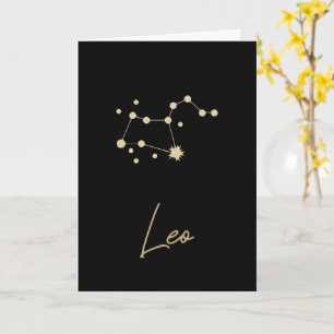 Leo Constellation Zodiac Kaart