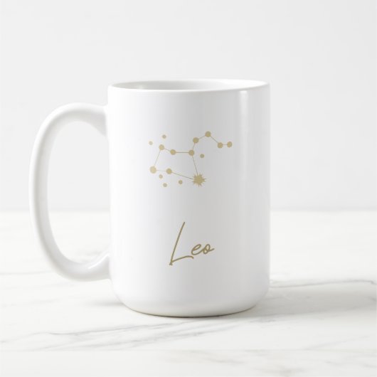 Leo Constellation Zodiac Koffiemok (Links)