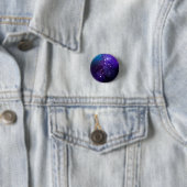 Leo Constellation Zodiac Ronde Button 3,2 Cm (In situ)