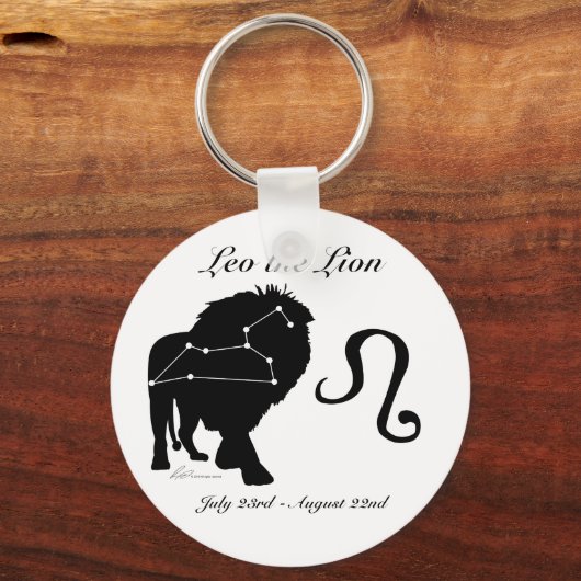Leo Constellation/Zodiac Sleutelhanger (Voorkant)