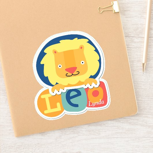 Leo de Diashow van de Lion Sticker (Notitieboek)