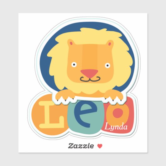 Leo de Diashow van de Lion Sticker (Vel)