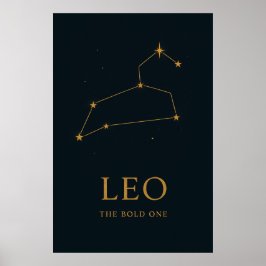 LEO – De gedurfde | sterrenbeeld Poster