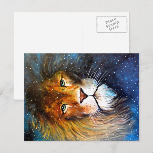 Leo, de leeuw. briefkaart (Voorkant / Achterkant)