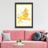 Leo de Leeuw  Constellatie Urania's Mirror Canvas Afdruk (Insitu (Woonkamer))