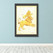 Leo de Leeuw  Constellatie Urania's Mirror Canvas Afdruk (Insitu (Houten vloer))