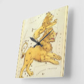 Leo de Leeuw Constellatie Urania's Mirror Vierkante Klok (Hoek)