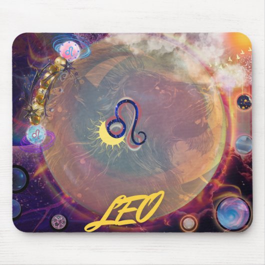 Leo de Leeuw Horoscoop mousepad Muismat (Voorkant)