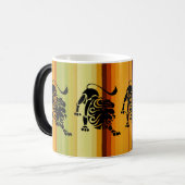 Leo de Leeuw – Krachtig sterrenbeeld Silhouet Magische Mok (Voorkant links)