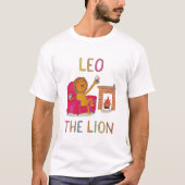 Leo de Leeuw zodiac schattige leeuw T-shirt (Voorkant)