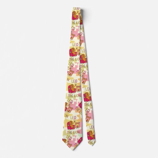 Leo de Leeuw Zodiac teken verjaardag wrap Stropdas (Voorkant)