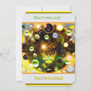 Leo de Leeuw Zodiac Uitnodiging