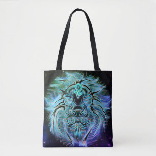 leo de lion zodiac canvas tas