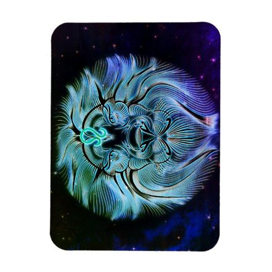 leo de lion zodiac magnet magneet (Verticaal)