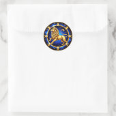 ♌ Leo Dierenriem Embleem Klassieke Sticker Cadeau  (Tas)