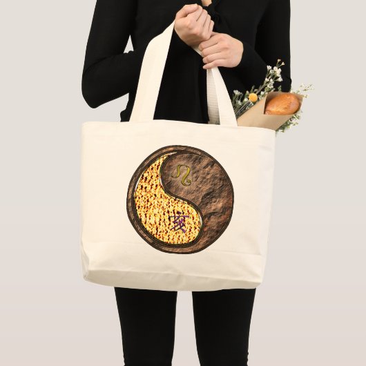 Leo & Earth Boar Grote Tote Bag (Voorkant (product))