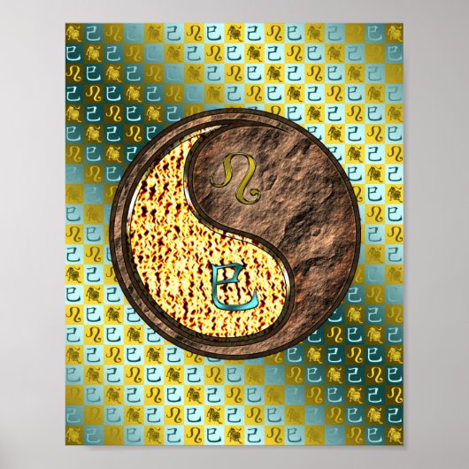 Leo & Earth Snake Poster (Voorkant)