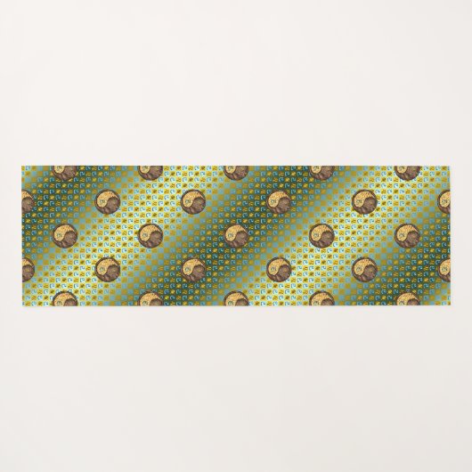 Leo & Earth Snake Yogamat (Achterkant (horizontaal))