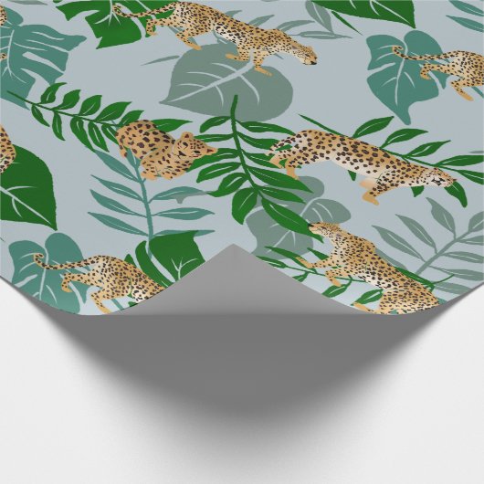 Leo-exotisch Oerwoud Cadeaupapier (Hoek)