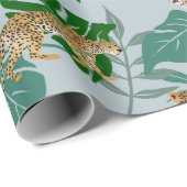 Leo-exotisch Oerwoud Cadeaupapier (Rol Hoek)