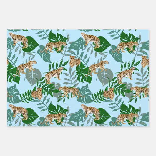 Leo-exotisch Oerwoud Inpakpapier Vel (Voorkant 3)