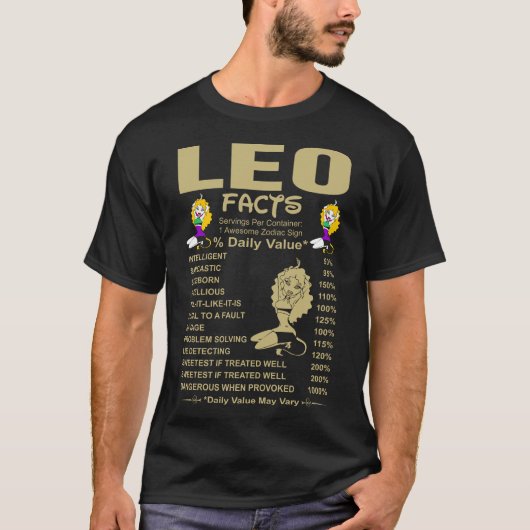 Leo Facts Tshirt (Voorkant)